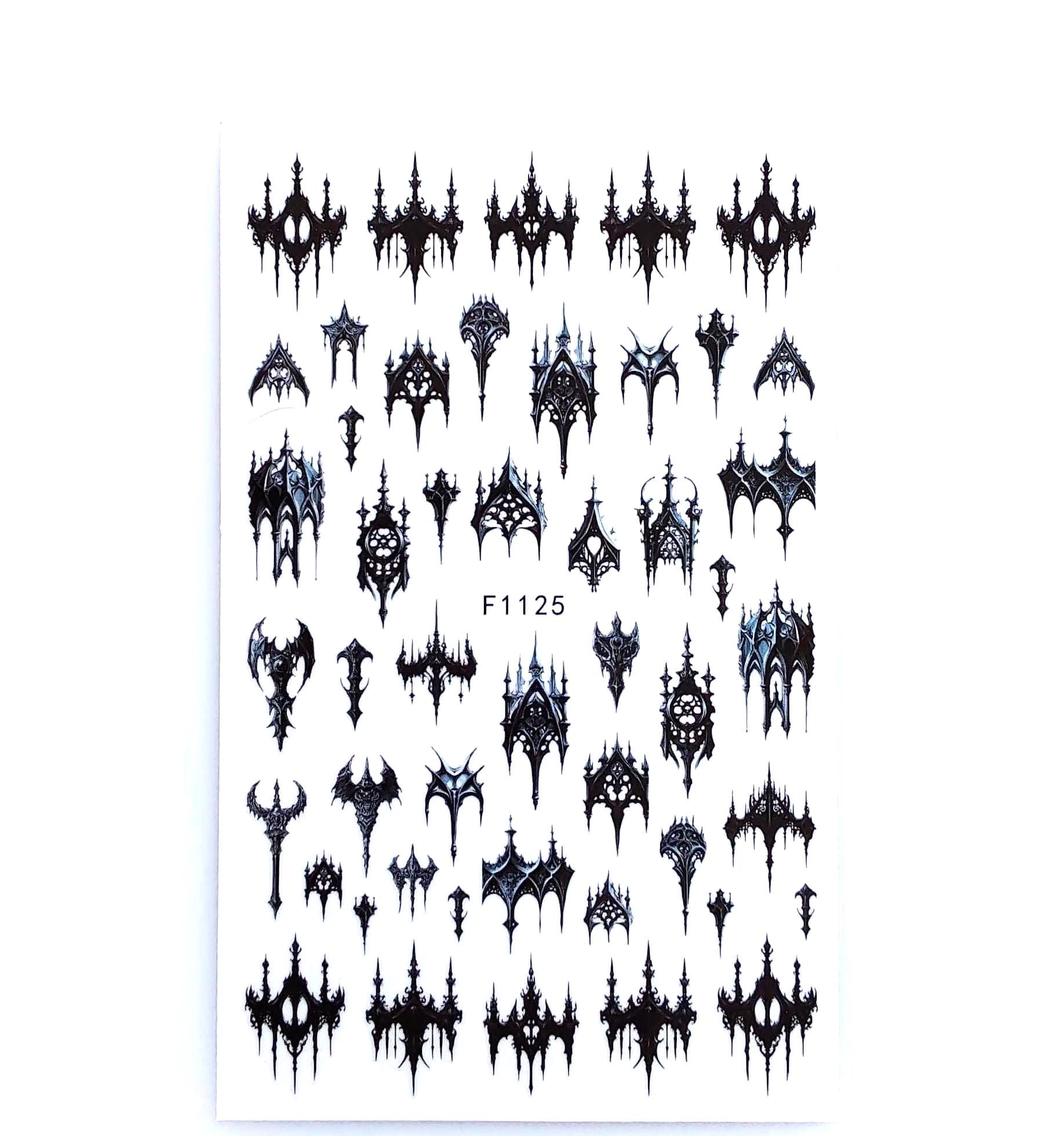 Nail Aufkleber/ Gothic F1125/Kreative Nägel Gestaltung/Selbstklebend Nail Aufkleber/ Gothic F1125/Kreative Nägel Gestaltung/Selbstklebend von Etsy - Sumkiste