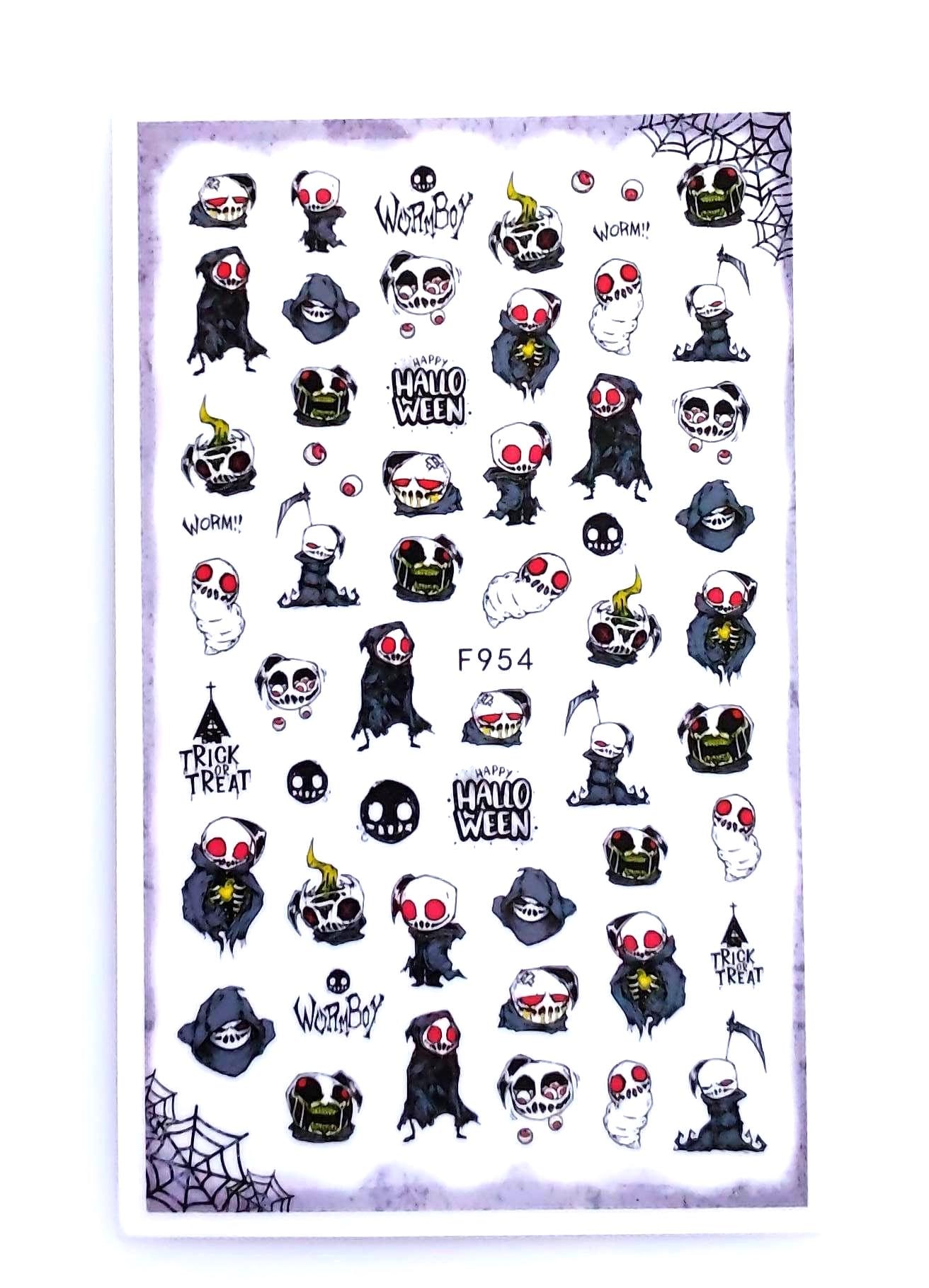 Nail Aufkleber/ Gothic F954/Kreative Nägel Gestaltung/Selbstklebend Halloween Nail Aufkleber/ Gothic F954/Kreative Nägel Gestaltung/Selbstklebend Halloween von Etsy - Sumkiste