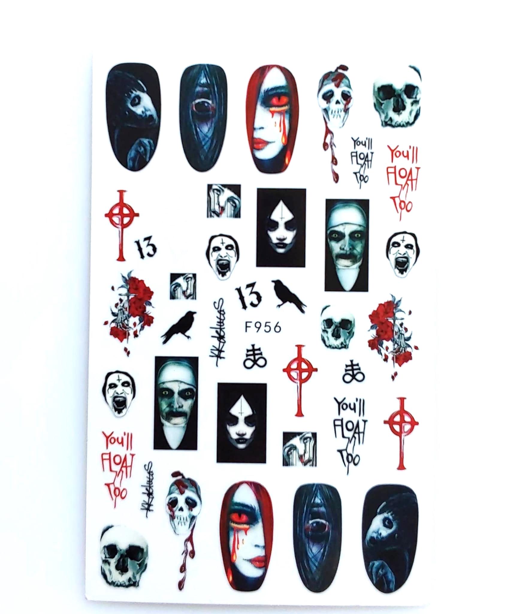 Nail Aufkleber/ Gothic F956/Kreative Nägel Gestaltung/Selbstklebend Halloween Nail Aufkleber/ Gothic F956/Kreative Nägel Gestaltung/Selbstklebend Halloween von Etsy - Sumkiste