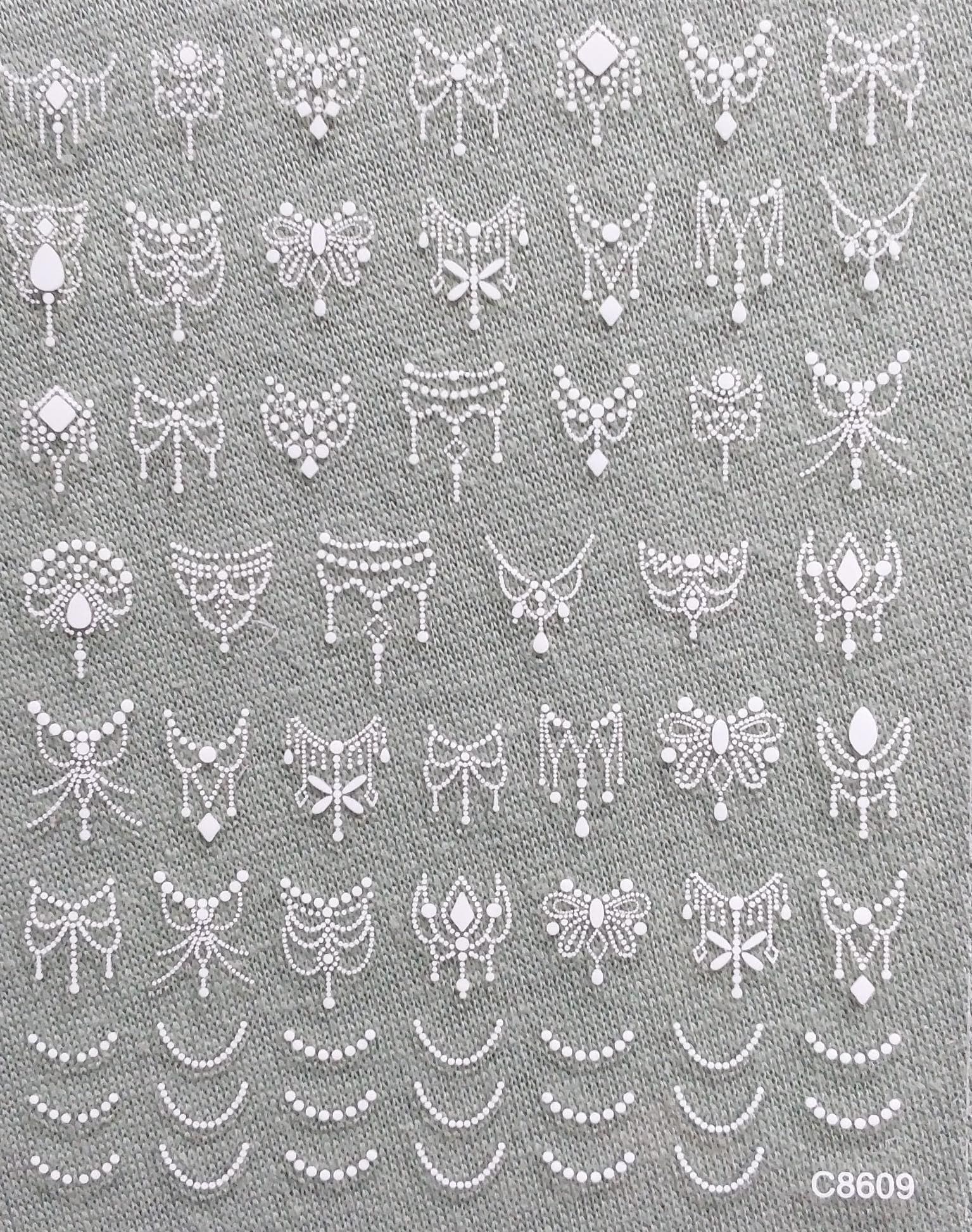 Nail Sticker/C8609 Weiß Nail Sticker/C8609 Weiß von Etsy - Sumkiste