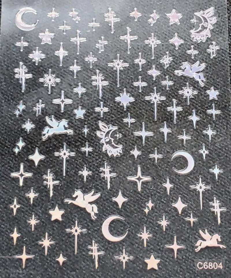 Nail Sticker Pegasus Welt Holografisch /C6804/ von Etsy - Sumkiste