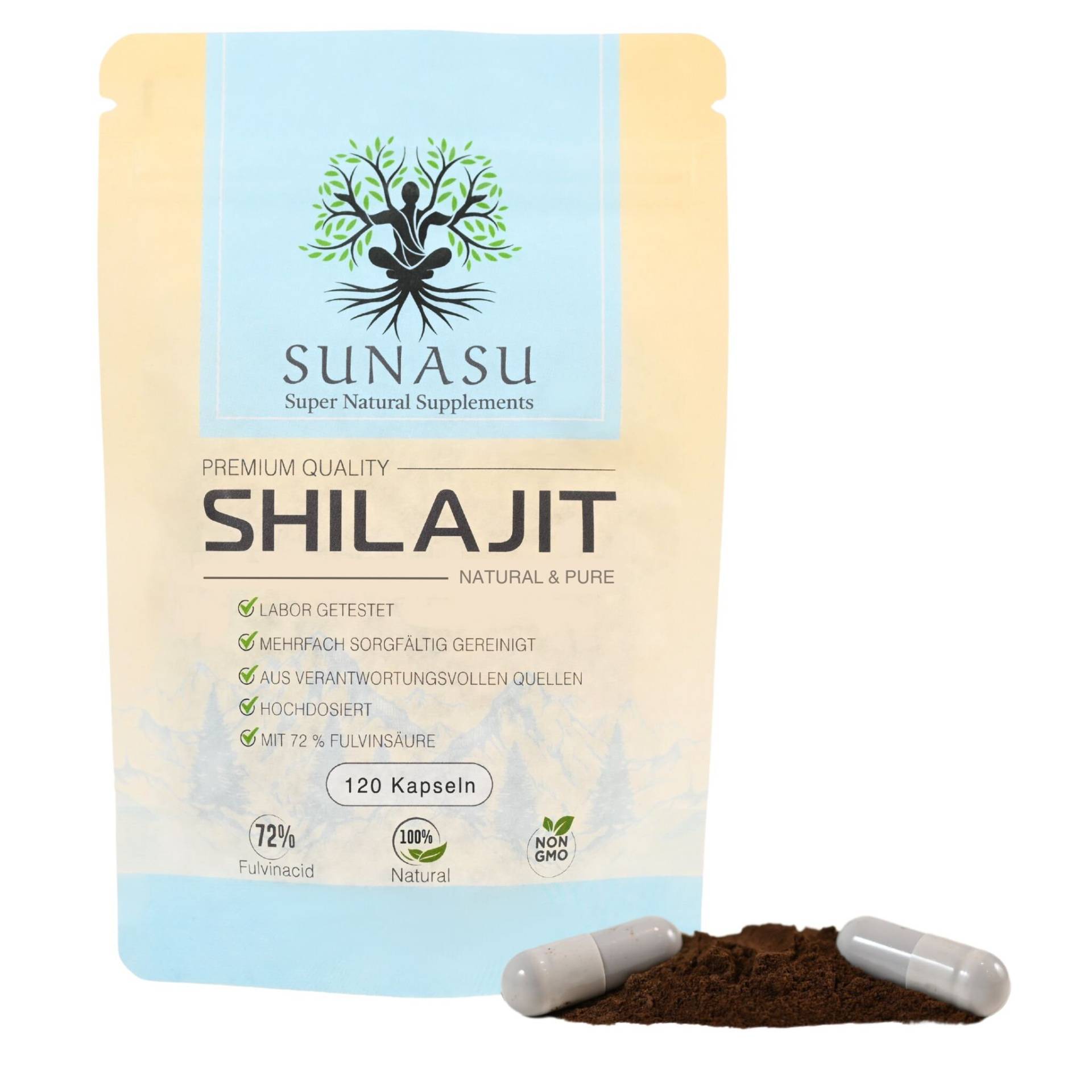 Mumijo Shilajit Original - 120 Kapseln Hochdosiert | 1000Mg 72% Fulvinsäure von Etsy - SunasuDE