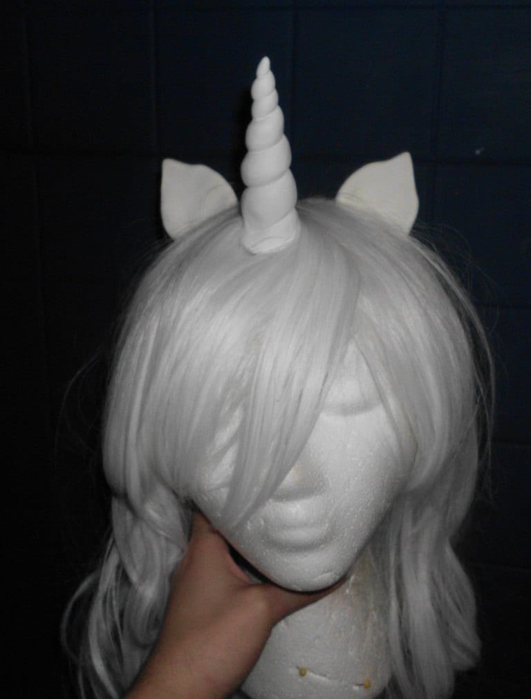 Einhorn Perücke Weiße Kostüm-Perücke Mit Horn & Ohren Einhorn Perücke Weiße Kostüm-Perücke Mit Horn & Ohren von Etsy - SuperAwwwsome