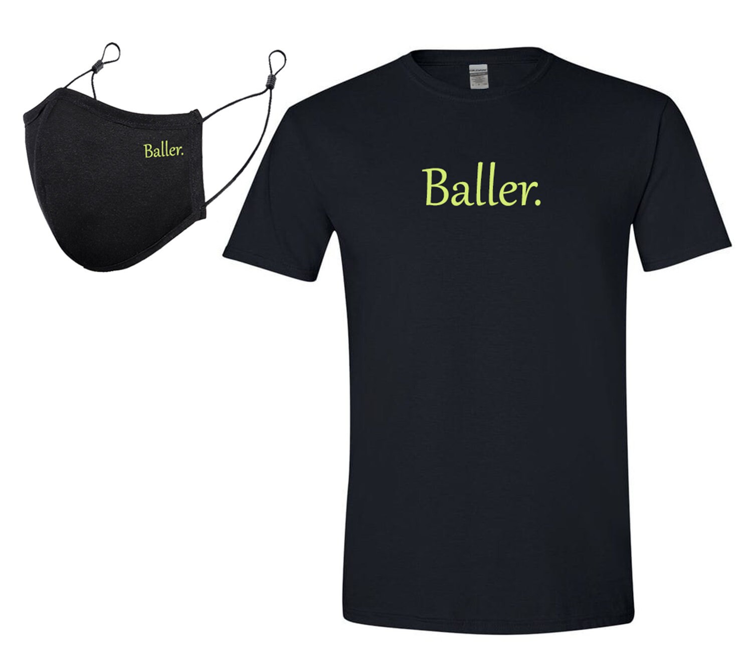 Sport T-Shirt Mit Gratis Passender Gesichtsmaske - Baller Basketball Thema | Merkmale Atmungsaktiv, Waschbar, 3-Lagig, 100% Baumwollmaske von Etsy - Superiormedalhangers