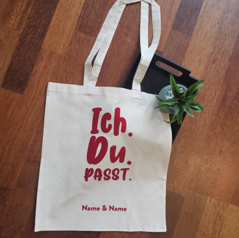 Jutebeutel "Du, Ich, Passt" von Etsy - SurprisefabrikShop