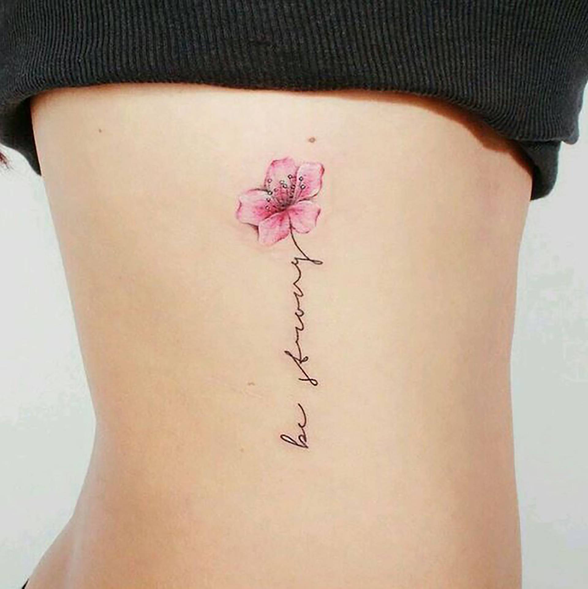 Be Strong Blumen Tattoo - Personalisierte Temporäre Blume Wasserdicht Wieder Ablösbares Mit Namen Und Idee von Etsy - SvenHStore