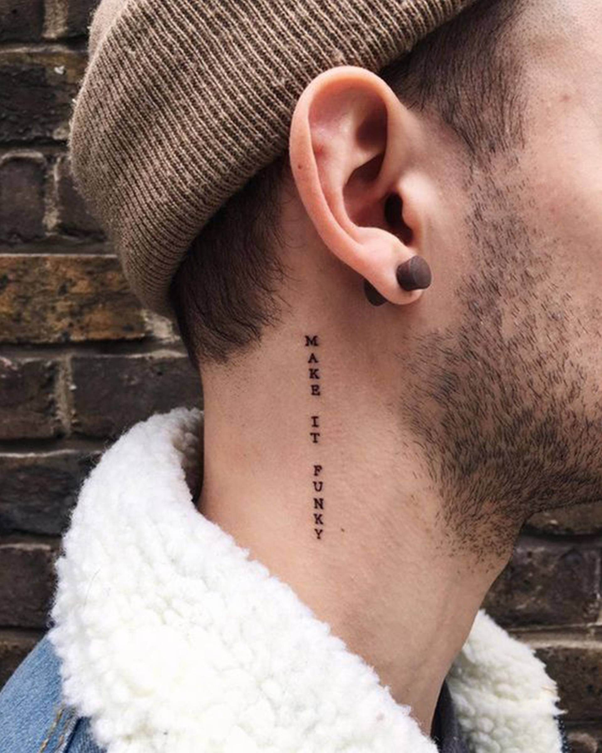 Benutzerdefinierter Text Temporäres Tattoo-Vertikal Wasserdicht Abnehmbares Tattoo-Unisex Fake Tattoo-Geschenk Für Freund, Freundin-Geschenke Freunde von Etsy - SvenHStore