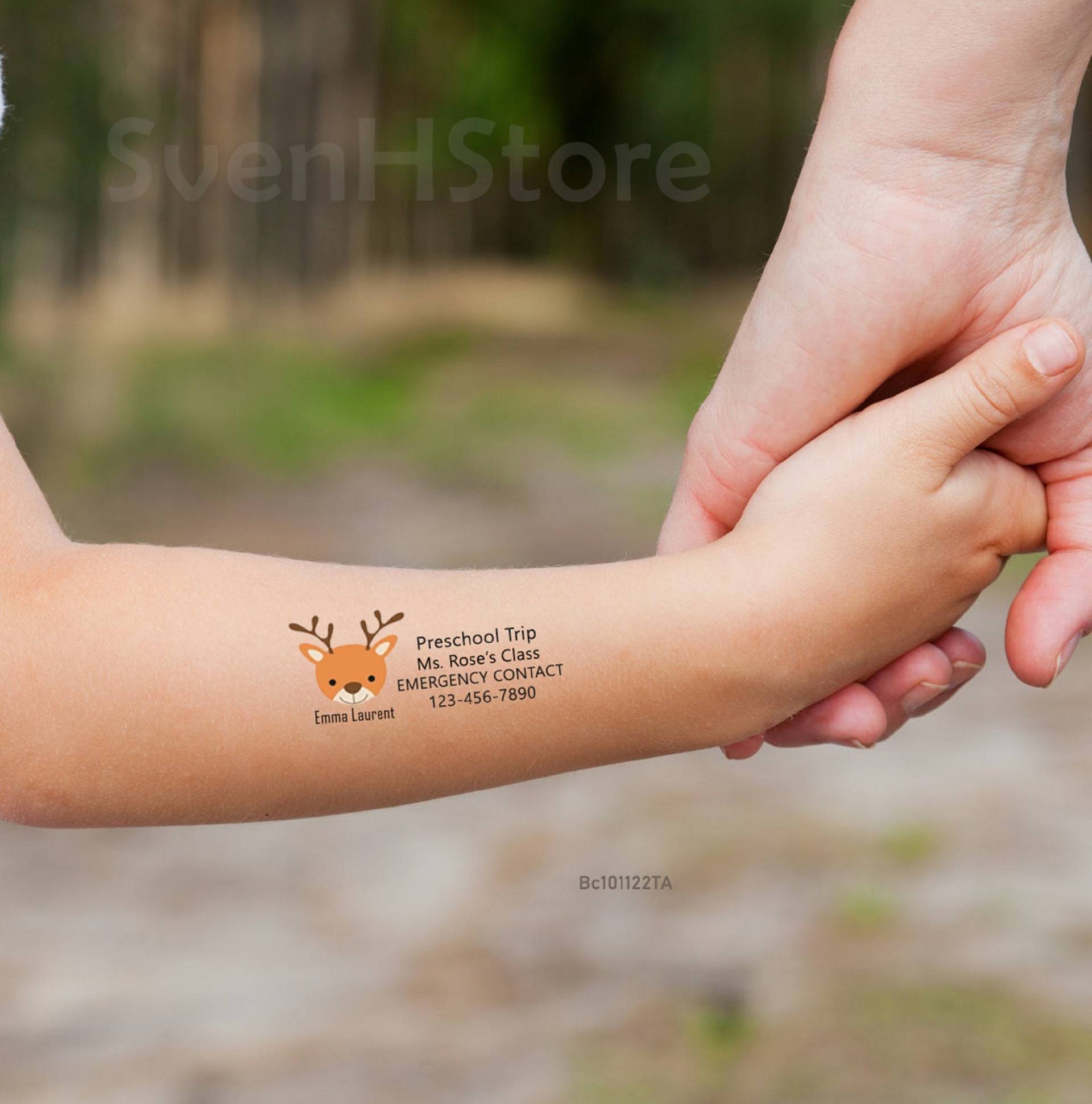 Kind Sicherheit Temporäres Tattoo, Wenn Verloren, Bitte Rufen Sie, Notfallkontakt Wasserdicht Kinder Sicherheit, Gefunden Anruf, Benutzerdefinierten von Etsy - SvenHStore