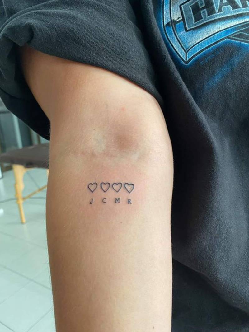 Kleine Liebe Herz Familie Temporäres Tattoo - Personalisierter Name Tiny Fake Gruppentattoo Für Freunde Mädchen Paar Bf Gf Bff von Etsy - SvenHStore