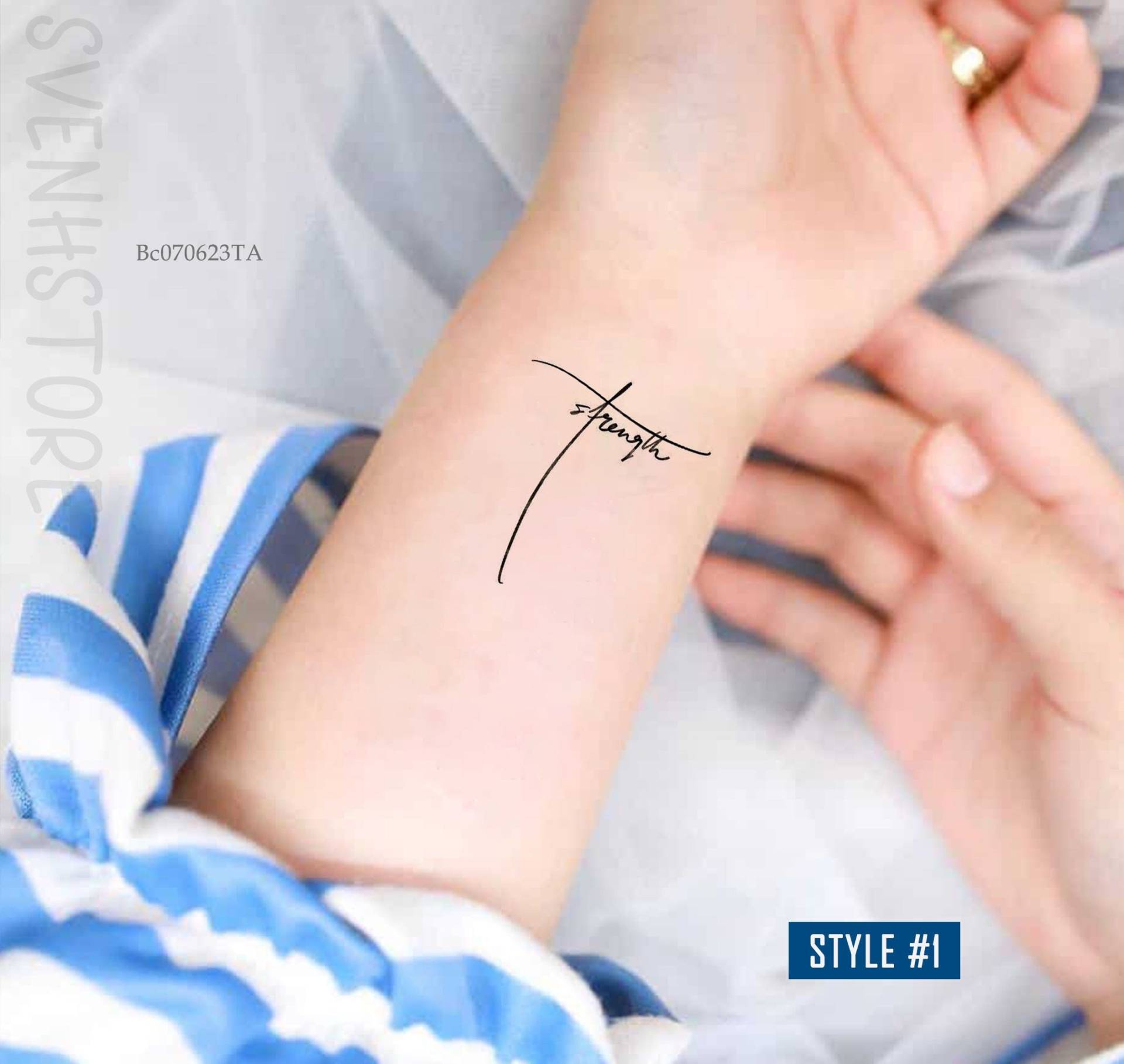 stärke Kreuz Temporäres Tattoo Frauen-Spirituelles Tattoo-Religiöses Geschenk Für Christliches Geschenk-stärke Tattoo-Kleines Tattoo-Geschenke Ihn von Etsy - SvenHStore