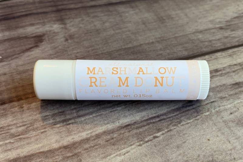 Marshmallow Cream Donut Lippenbalsam - Ganz Natürlich Handgemacht von Etsy - SweetLipsLBCo