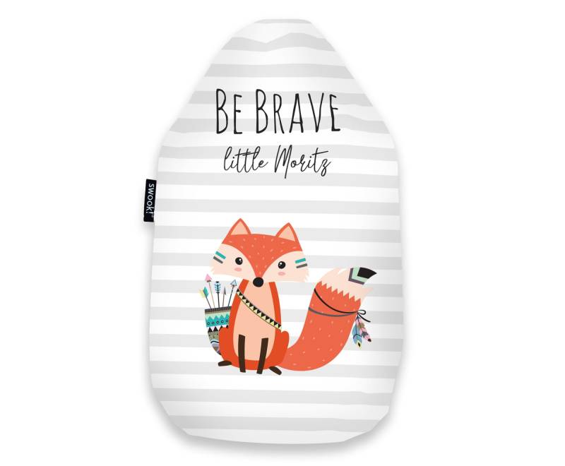 Kinder Wärmflasche Personalisiert - Mit Namen "Be Brave Fuchs" Swook von Etsy - SwookDesign