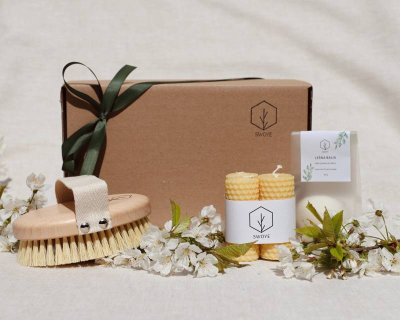 Bienenwachskerzen Geschenkbox - 100 % Reines Bienenwachs Handgefertigte Natürliche Kerzen Muttertagsgeschenk Für Sie Spa-Geschenkset Körperbürste von Etsy - Swoye