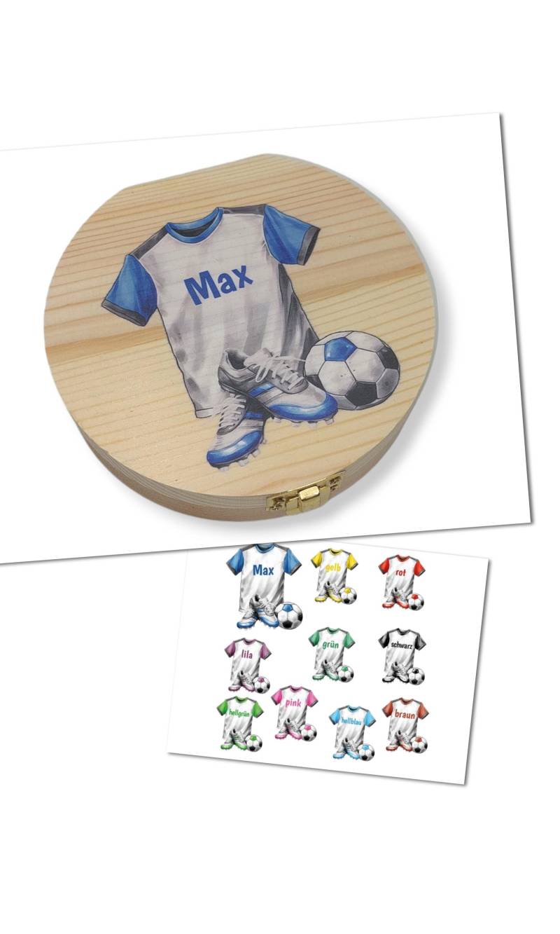 Milchzahndose Personalisiert "Fußball"/Milchzahnbox Aus Holz von Etsy - TENII