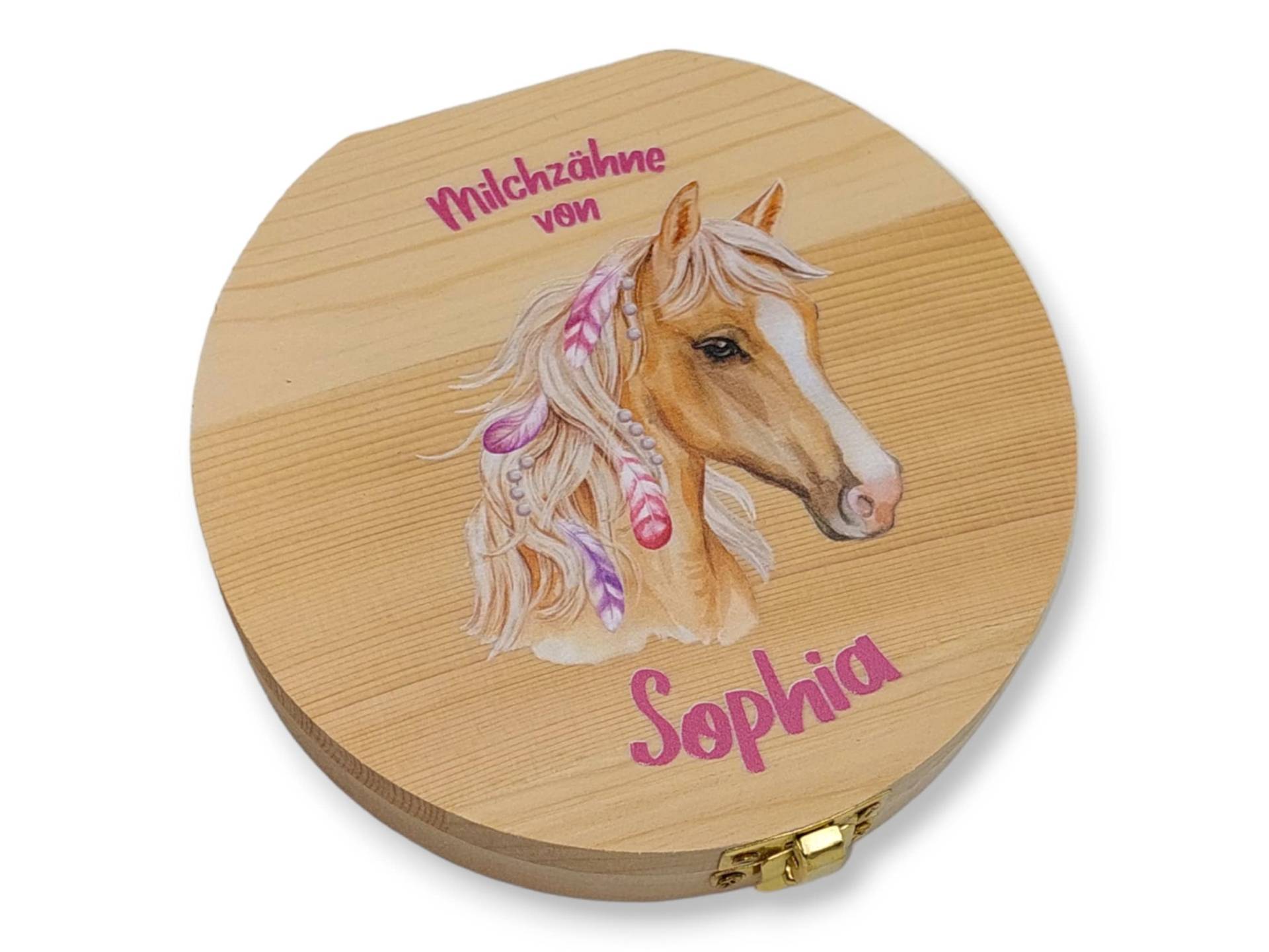 Milchzahndose Personalisiert "Pferd Federn"/Milchzahnbox Aus Holz von Etsy - TENII