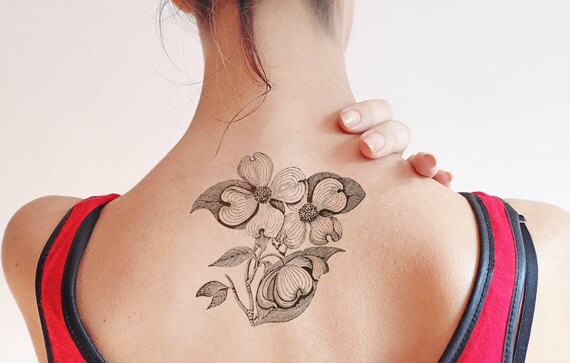 Blumenweinlese - Temporäres Tattoo Blumenweinlese - Temporäres Tattoo von Etsy - TTTattoodotcom