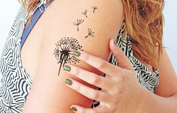Butterblume - Temporäres Tattoo | 2Er Set Butterblume - Temporäres Tattoo | 2Er Set von Etsy - TTTattoodotcom