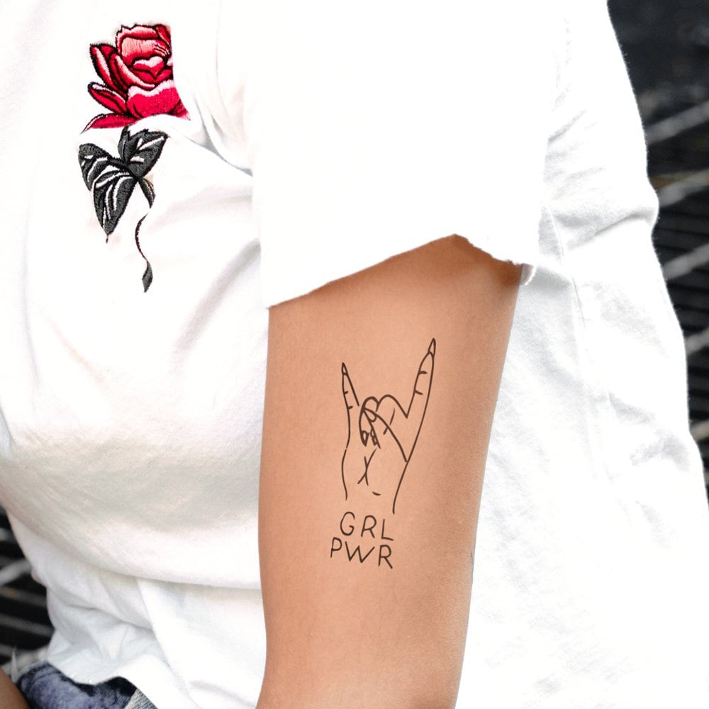 Grl Pwr - Temporäres Tattoo | 2Er Set Grl Pwr - Temporäres Tattoo | 2Er Set von Etsy - TTTattoodotcom