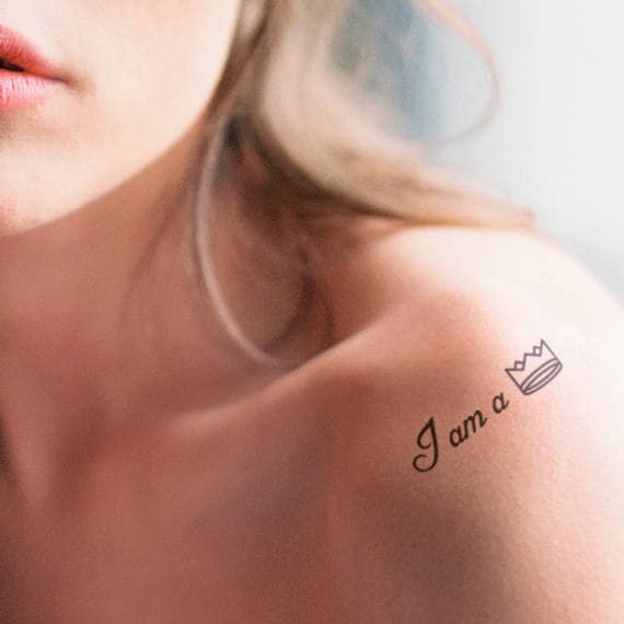 I Am A Princess - Temporäres Tattoo | 2Er Set I Am A Princess - Temporäres Tattoo | 2Er Set von Etsy - TTTattoodotcom