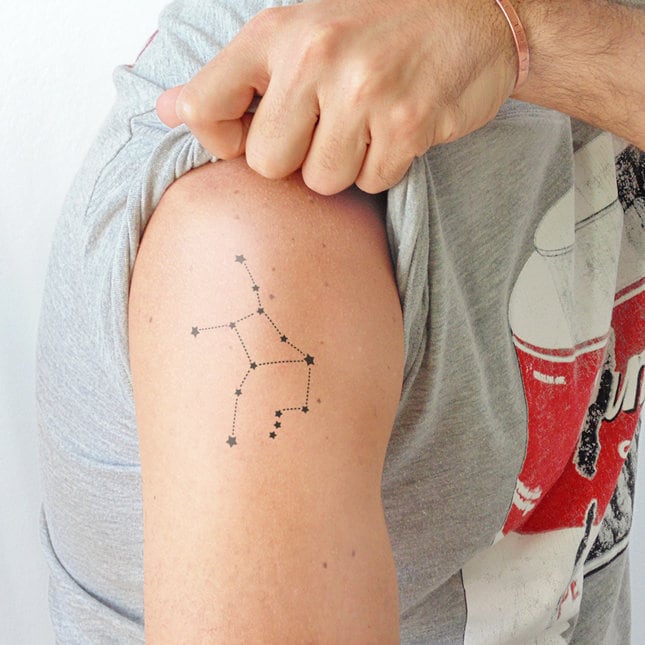 Jungfrau - Tatouage Temporaire von Etsy - TTTattoodotcom