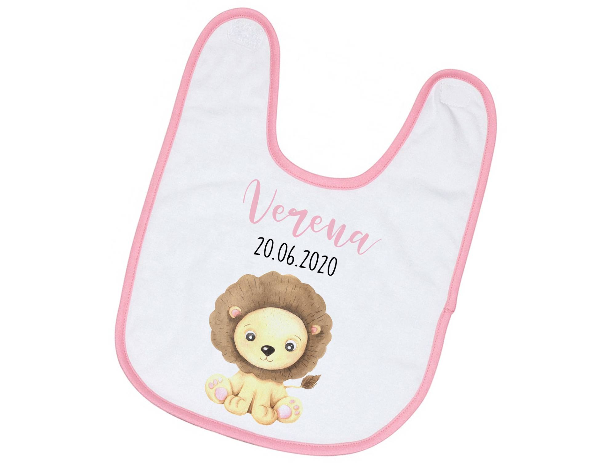 Personalisiertes Baby Lätzchen Löwe Mit Name Und Geburtsdatum Geschenk Zur Geburt Taufe von Etsy - TachinedasCreative