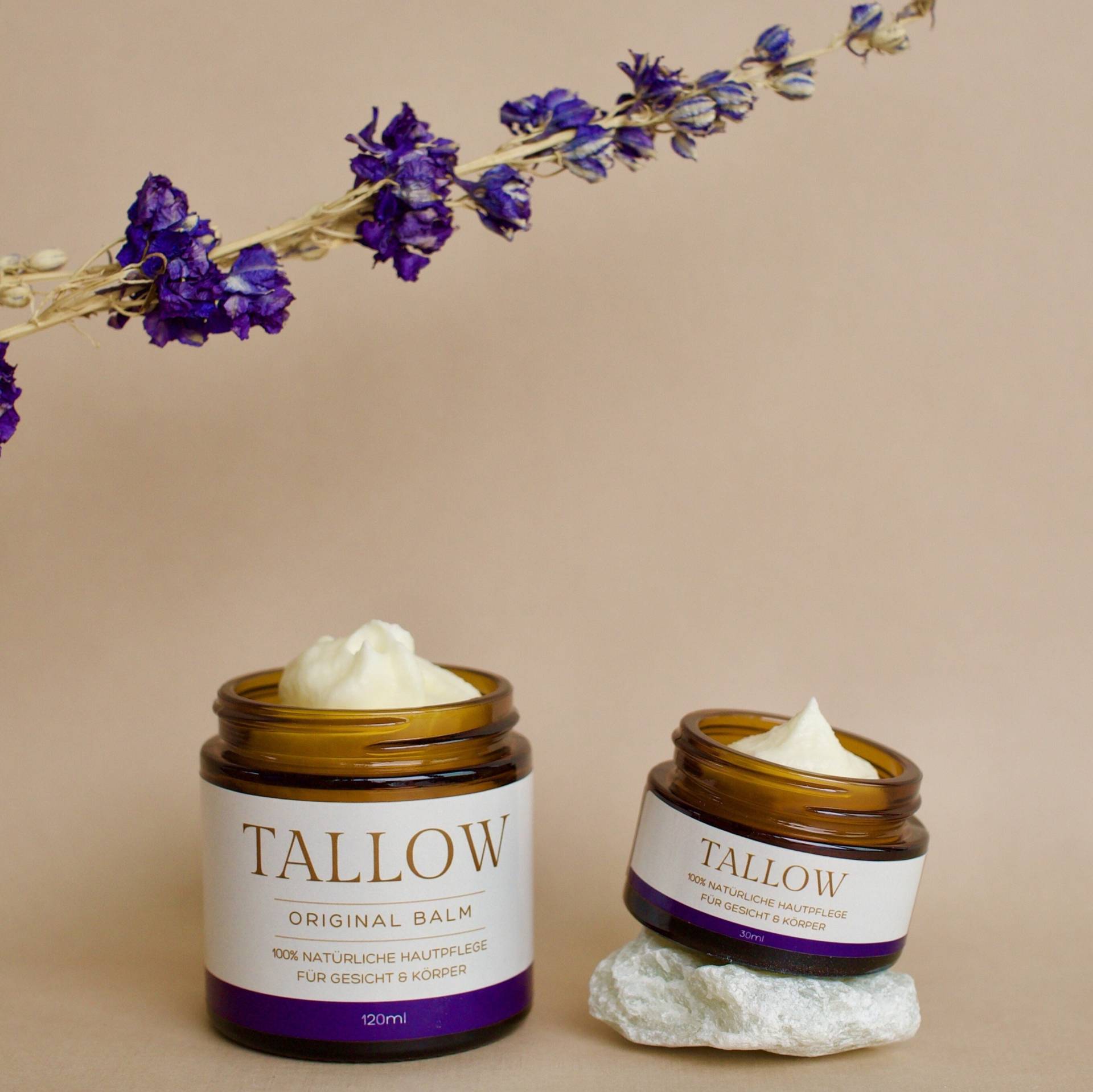 Tallow Lavendel - Bio Grassgefüttert Rindertalg Balm/Creme Aus Deutschland(Bodensee, Mit Kaltgpresstem Lavendelöl, 100% Natürliche Hautpflege von Etsy - TallowDE