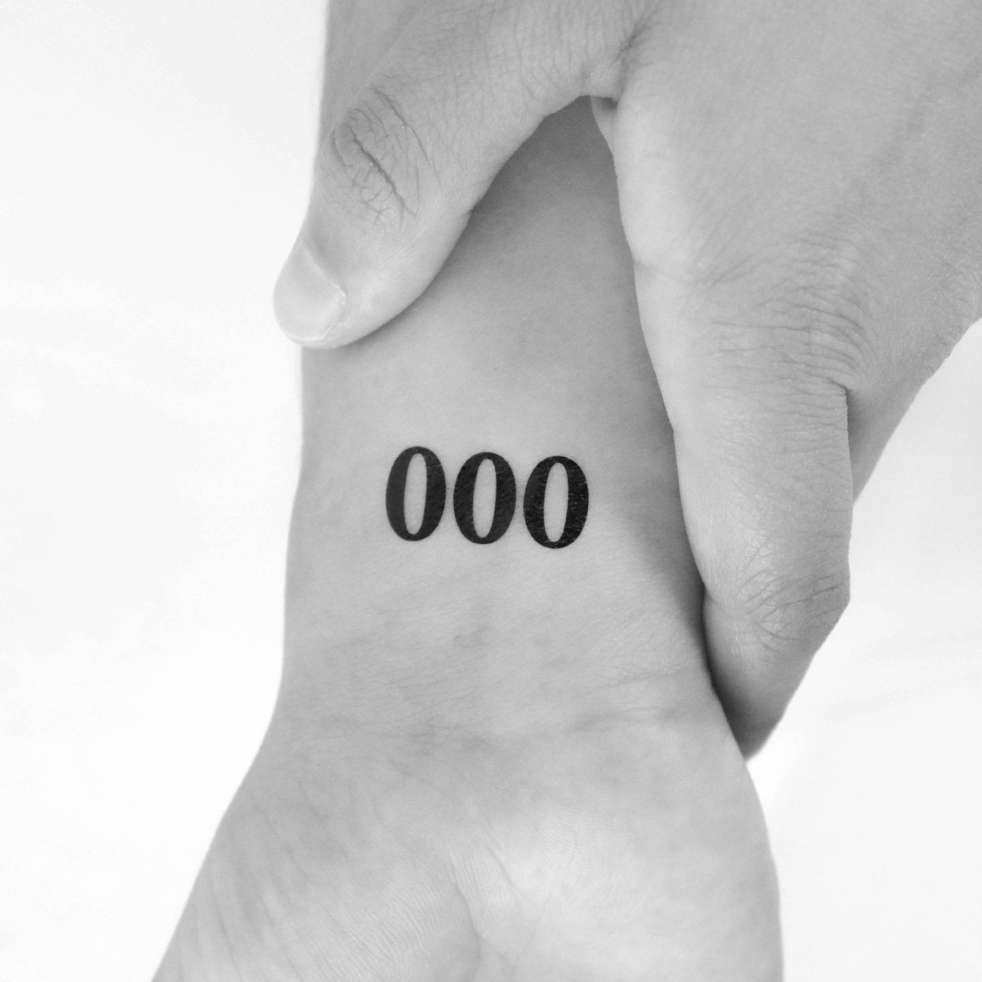 000 Numerologie Engel Zahl Temporäres Tattoo | 3Er Set von Etsy - Tatteco