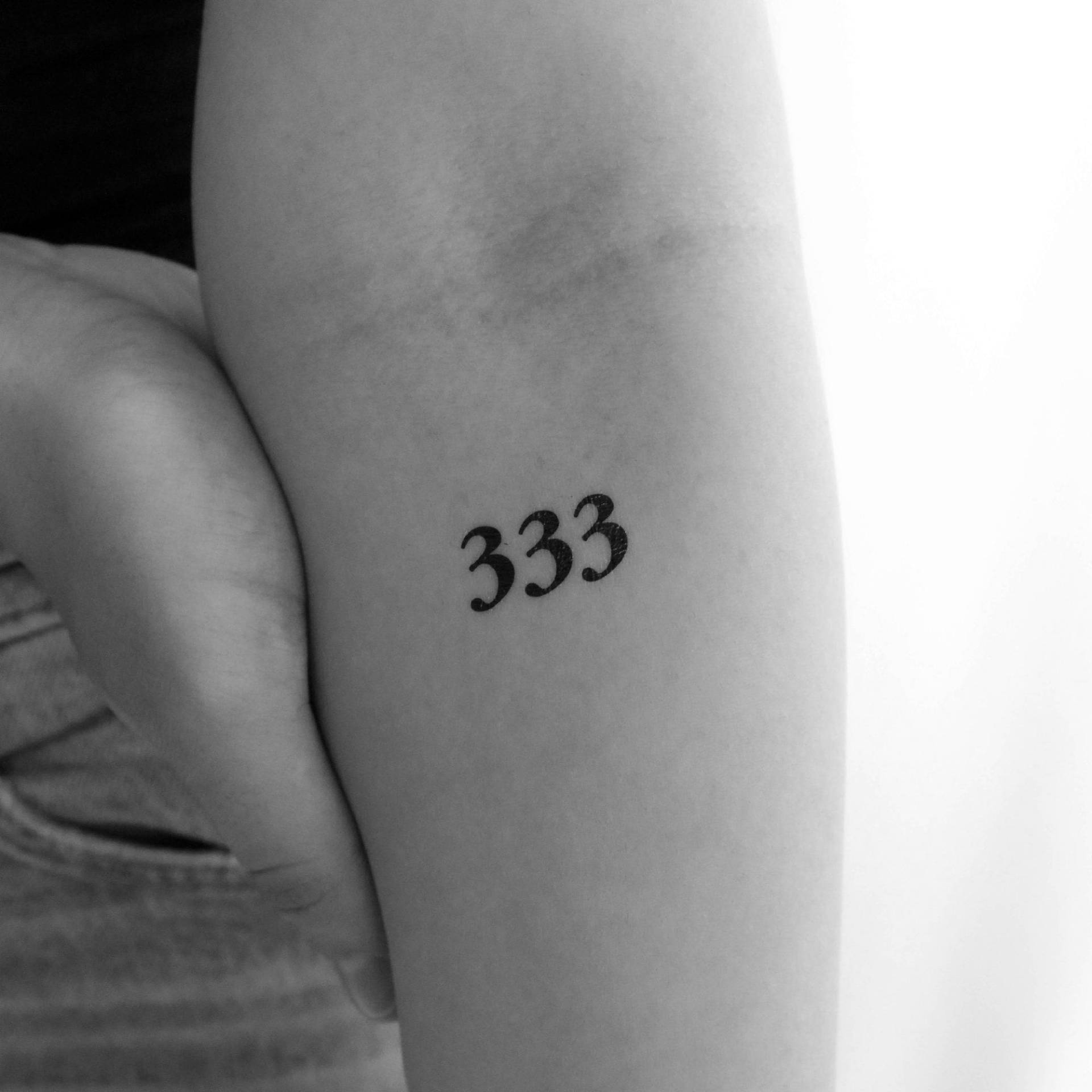 333 Numerologie Engel Zahl Temporäres Tattoo | 3Er Set von Etsy - Tatteco