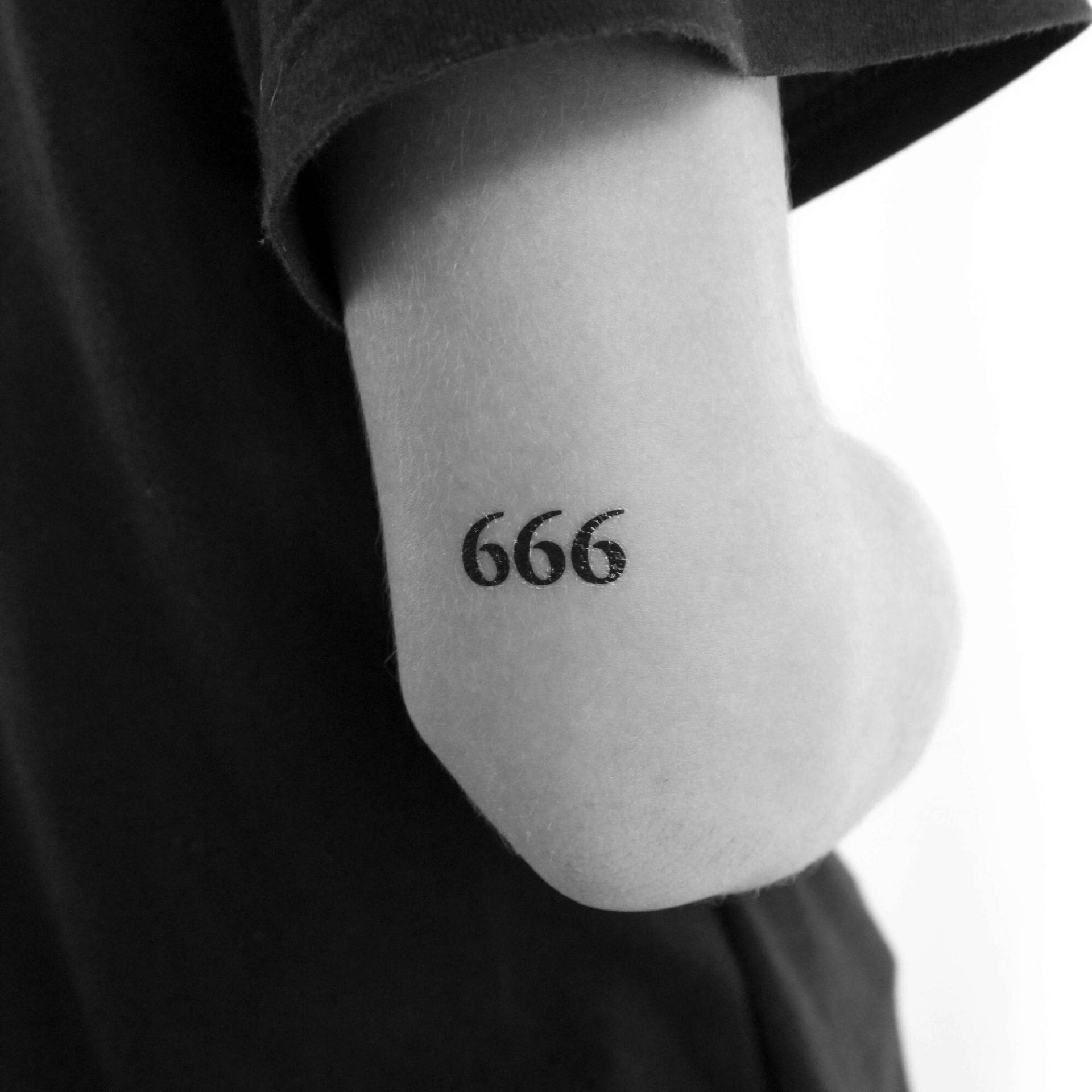 666 Numerologie Engel Zahl Temporäres Tattoo | 3Er Set von Etsy - Tatteco