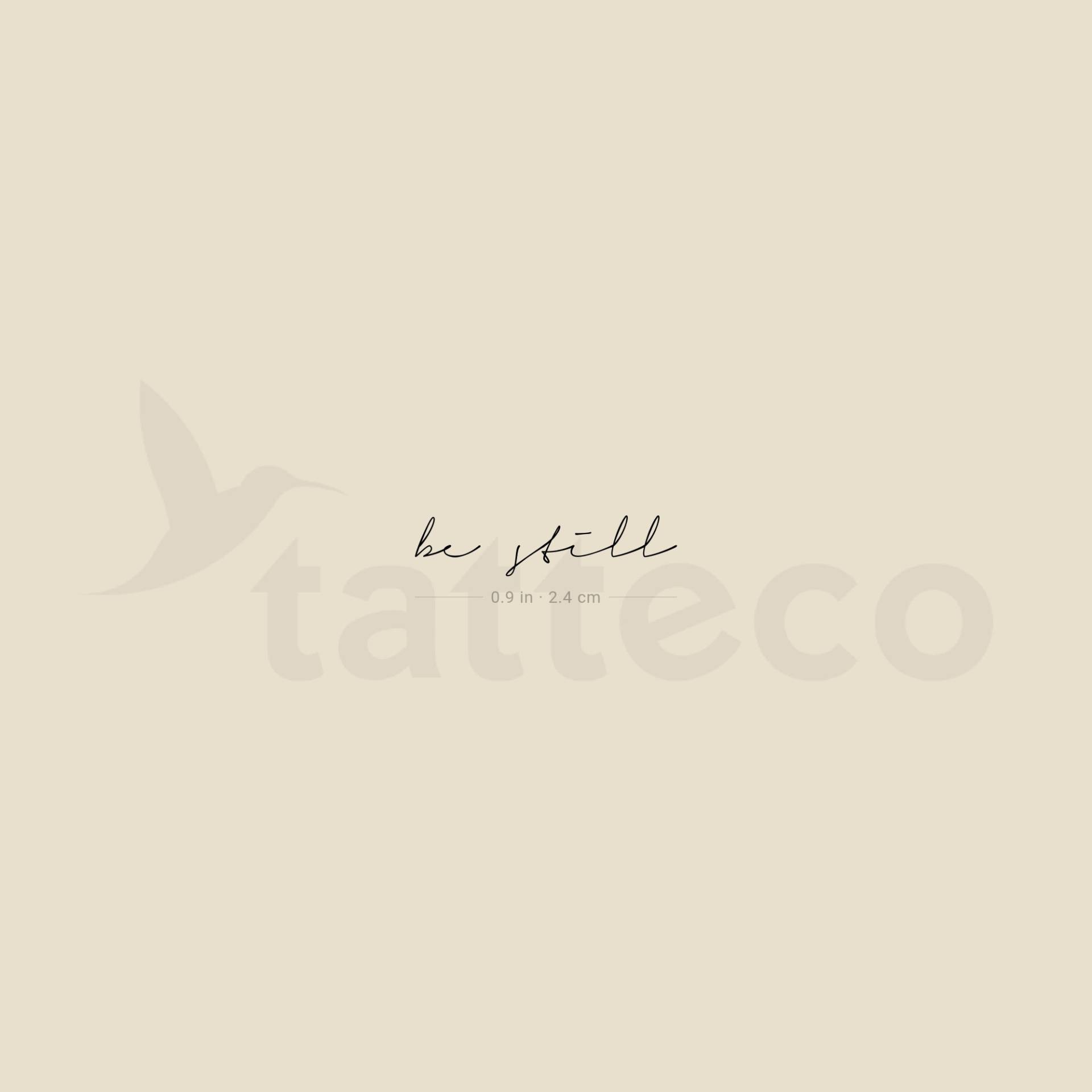 Be Still Temporäres Tattoo | 3Er Set von Etsy - Tatteco