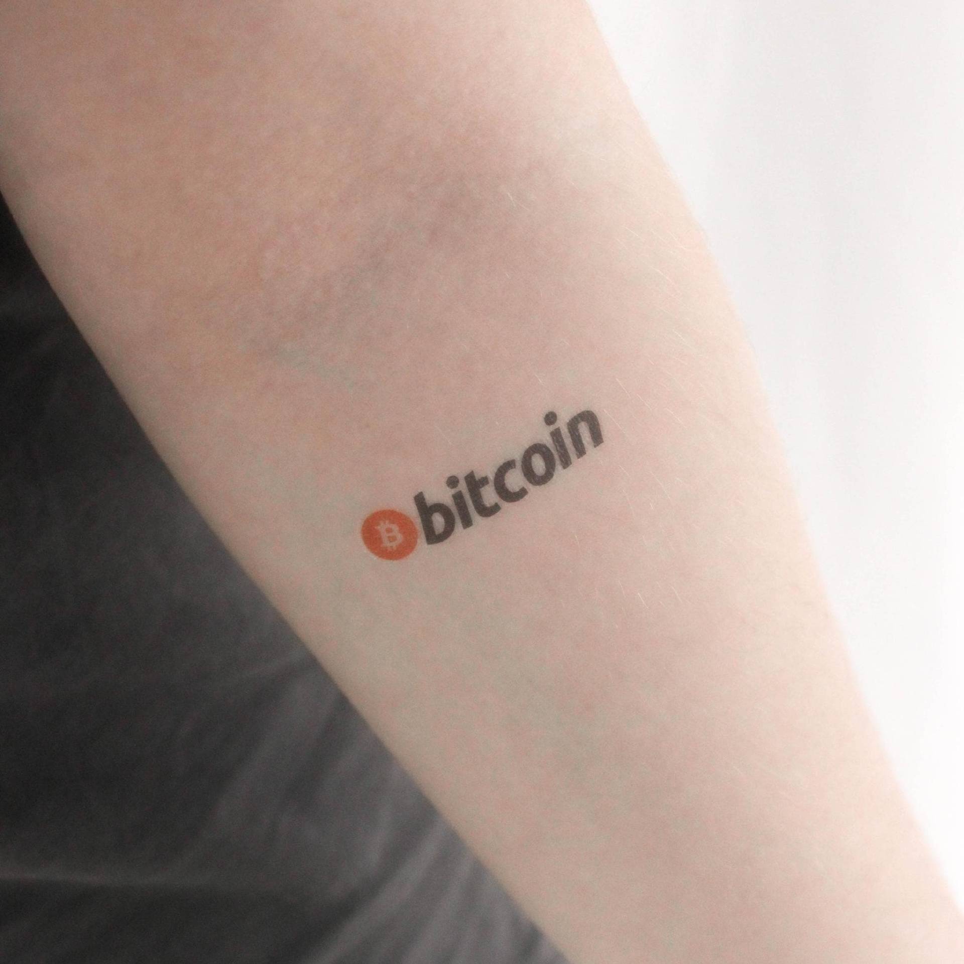 Bitcoin Wortmarke Temporäres Tattoo | 3Er Set von Etsy - Tatteco