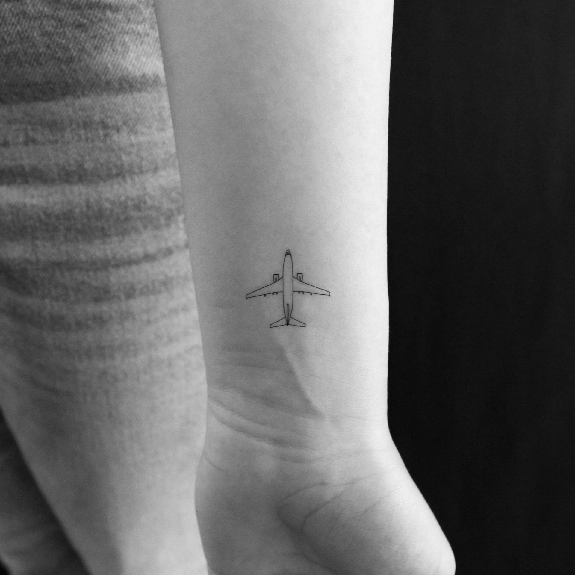 Boing Flugzeug Temporäres Tattoo | 3Er Set von Etsy - Tatteco