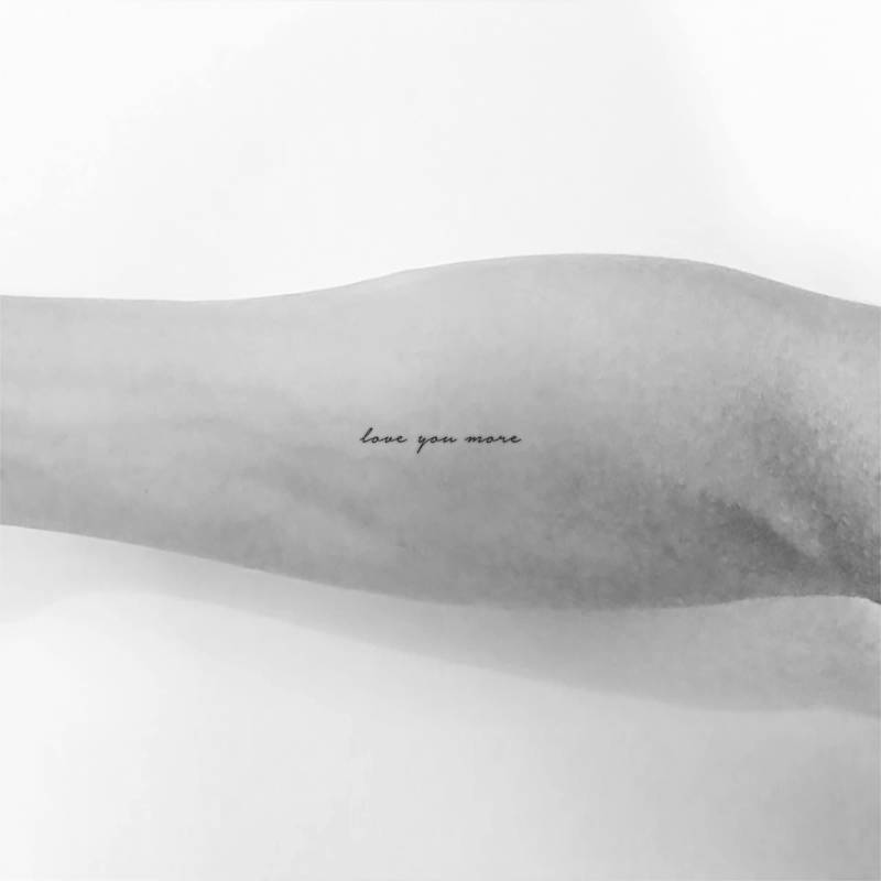 Love You More Temporäres Tattoo | 3Er Set von Etsy - Tatteco