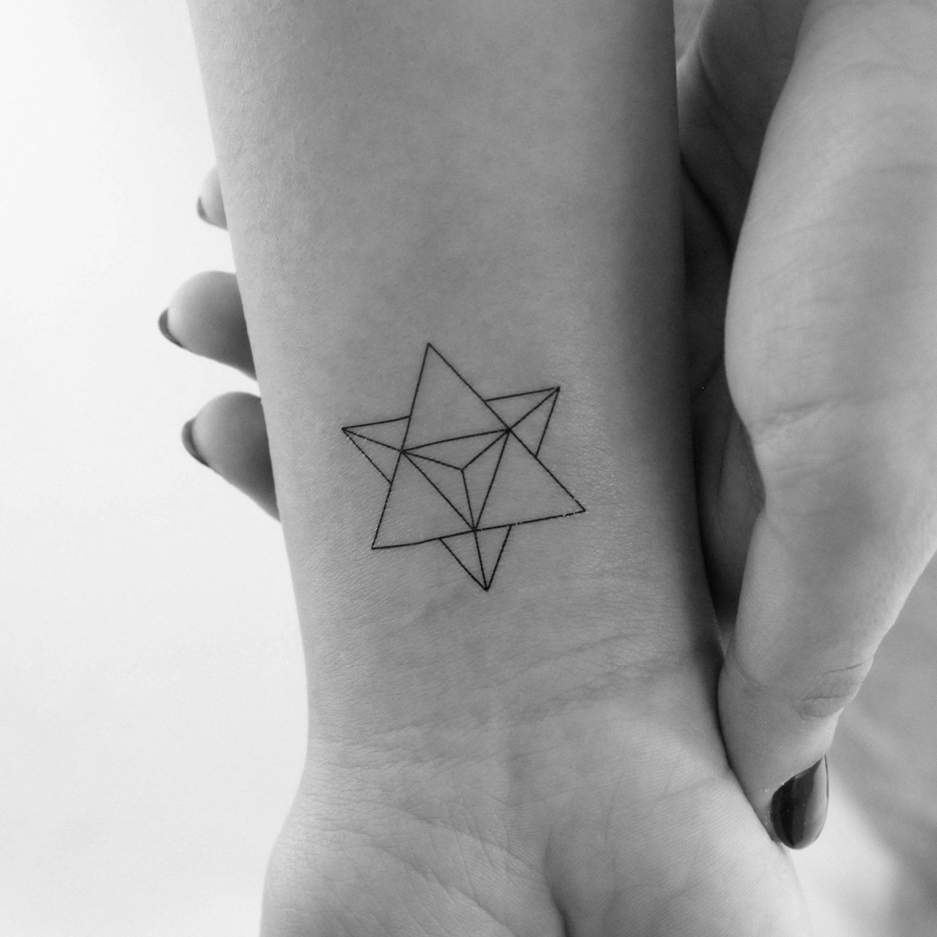 Merkaba Temporäres Tattoo | 3Er Set von Etsy - Tatteco