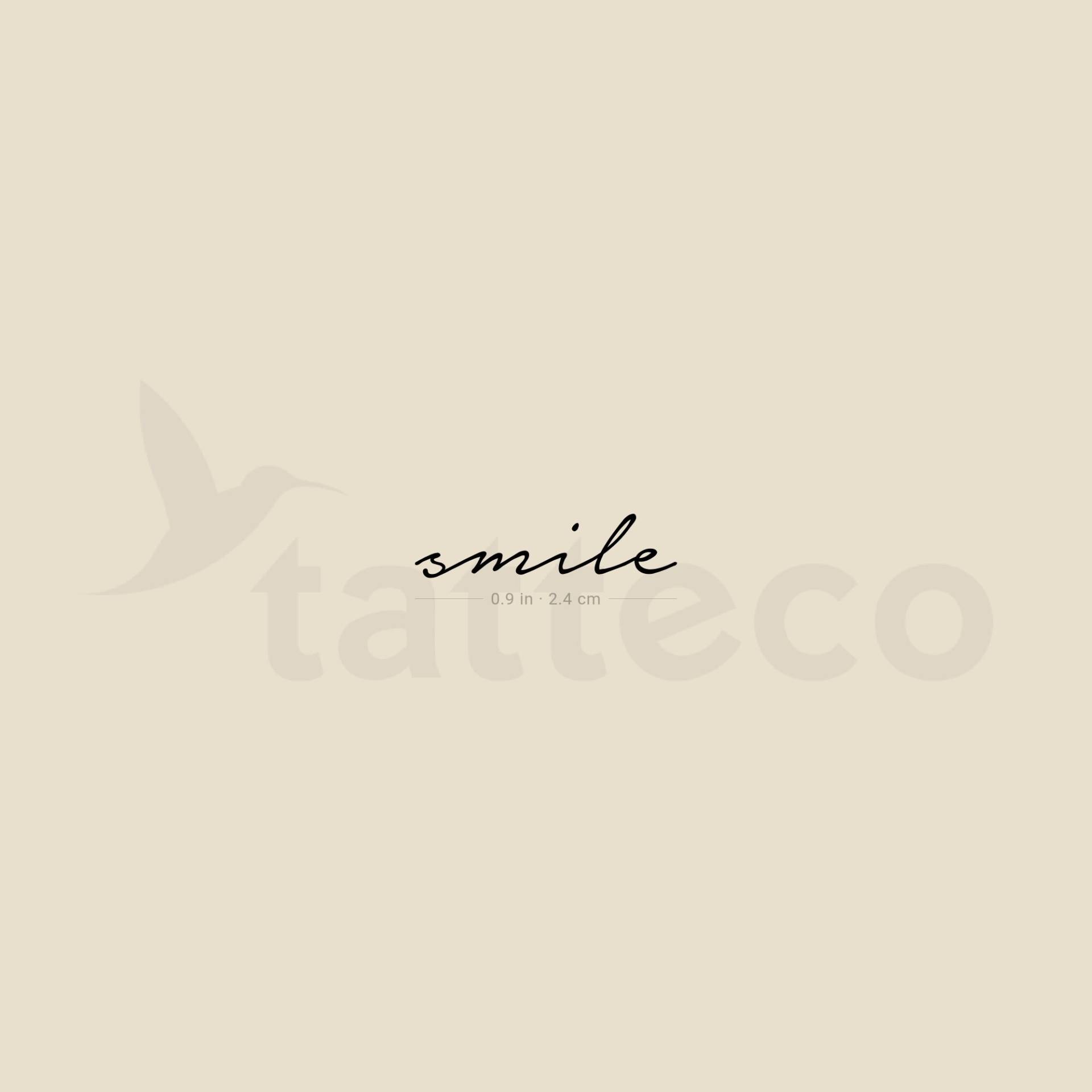 Smile Temporäres Tattoo | 3Er Set von Etsy - Tatteco