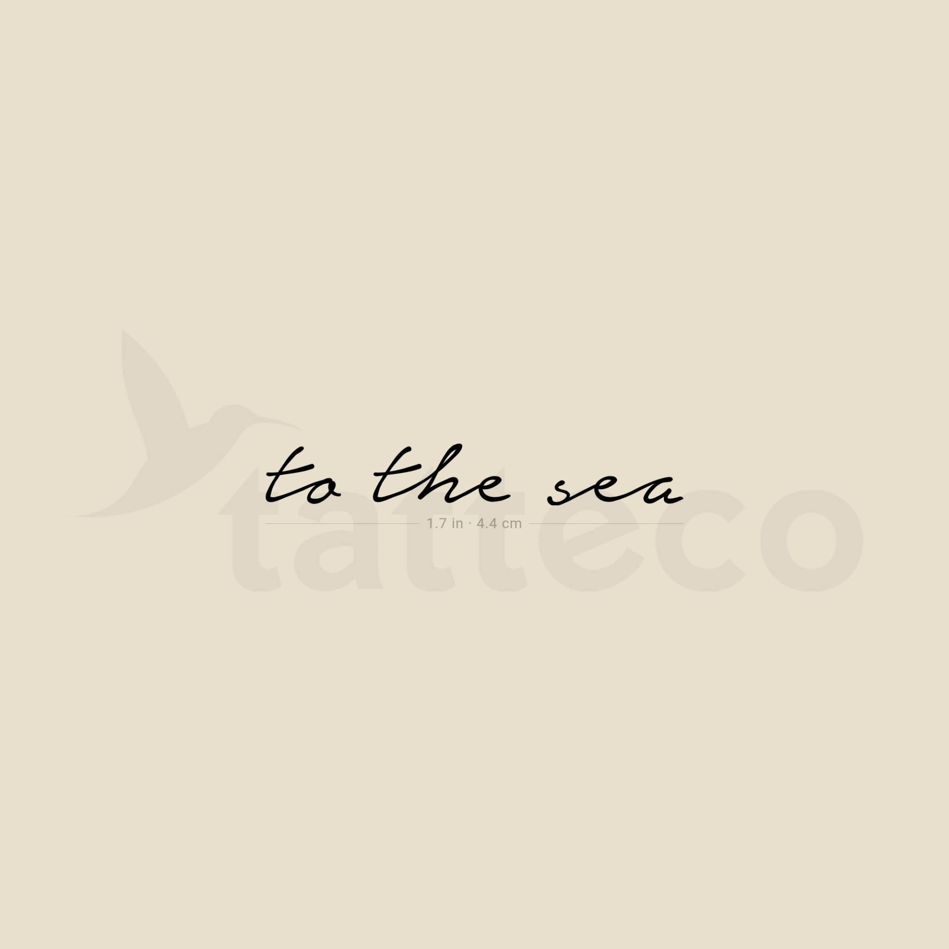 Ans Meer Temporäres Tattoo | 3Er Set von Etsy - Tatteco