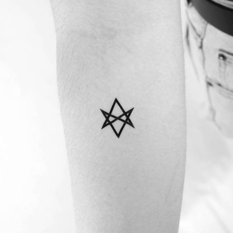 Unicursal Hexagramm Temporäres Tattoo | 3Er Set von Etsy - Tatteco