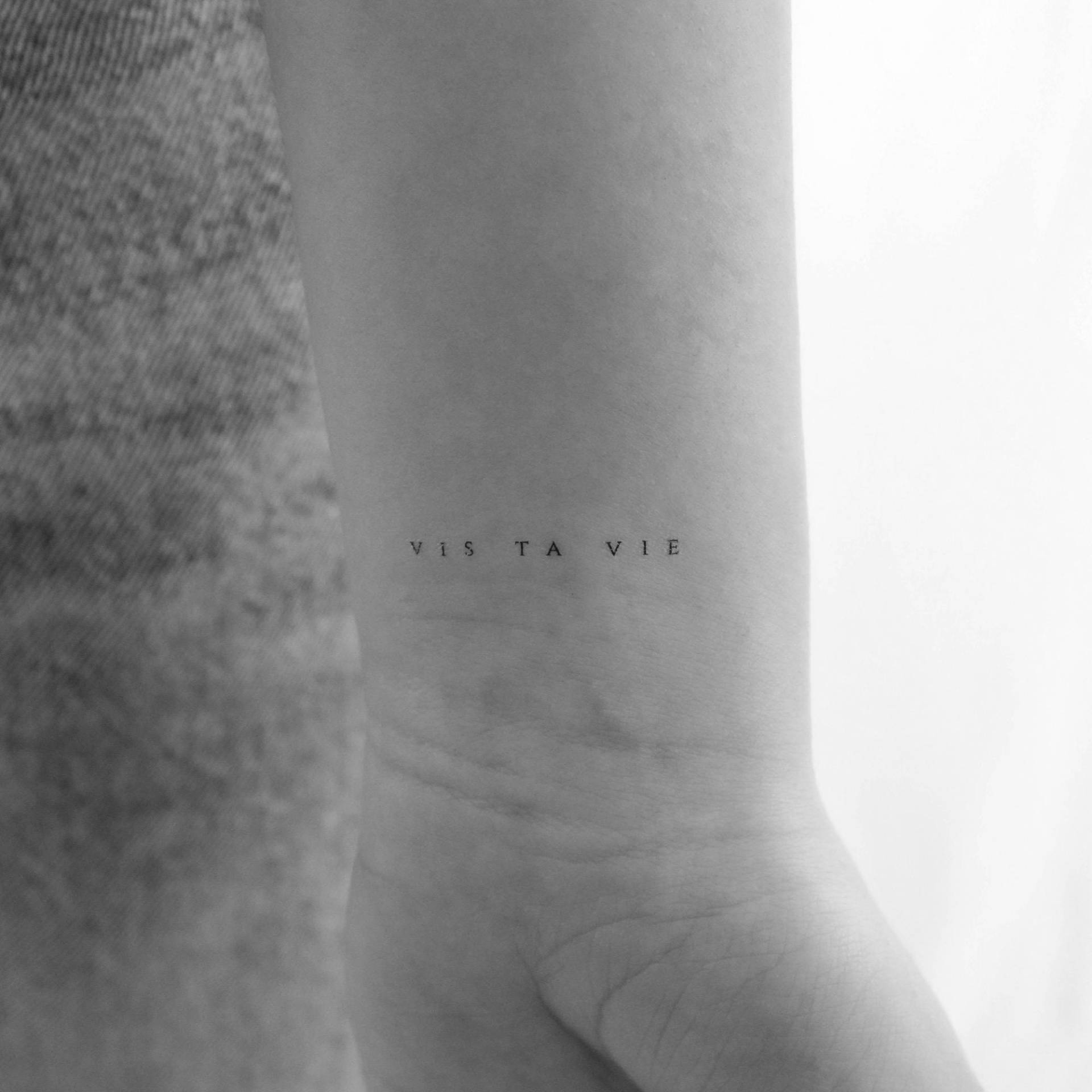 Vis Ta Vie Temporäres Tattoo | 3Er Set von Etsy - Tatteco