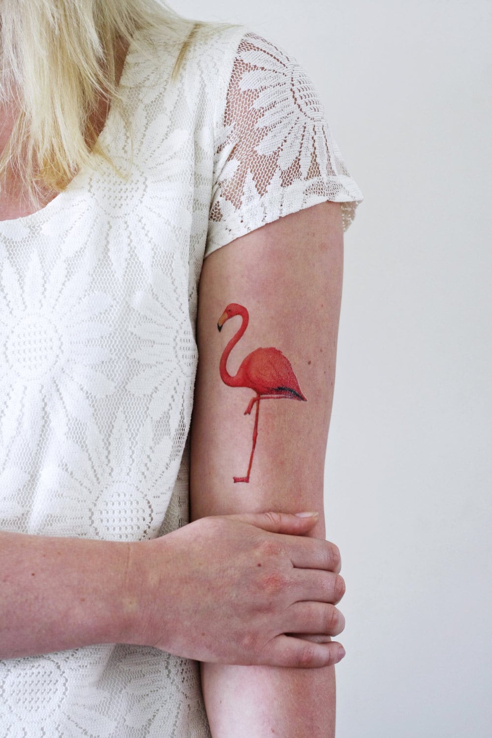 Flamingo Temporäres Tattoo | Vintage Boho Festival von Etsy - Tattoorary