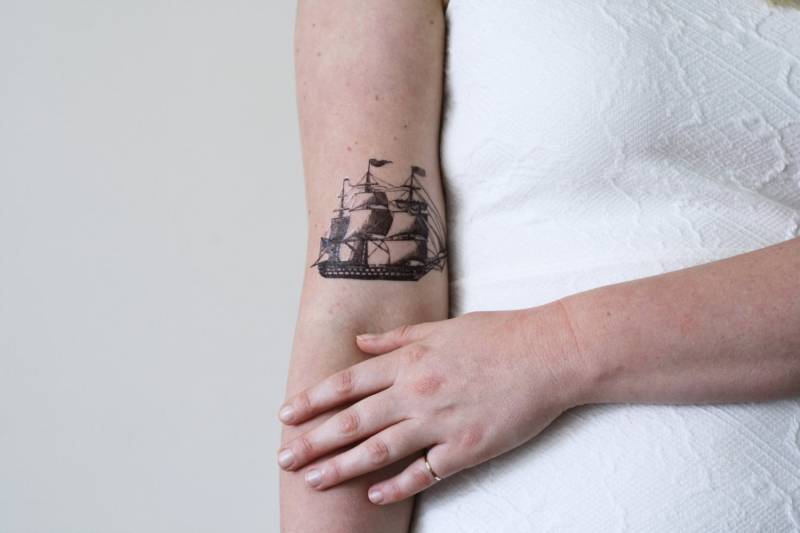 Schiff Temporäres Tattoo | Vintage Boot Matrose Maritimes Geschenk von Etsy - Tattoorary