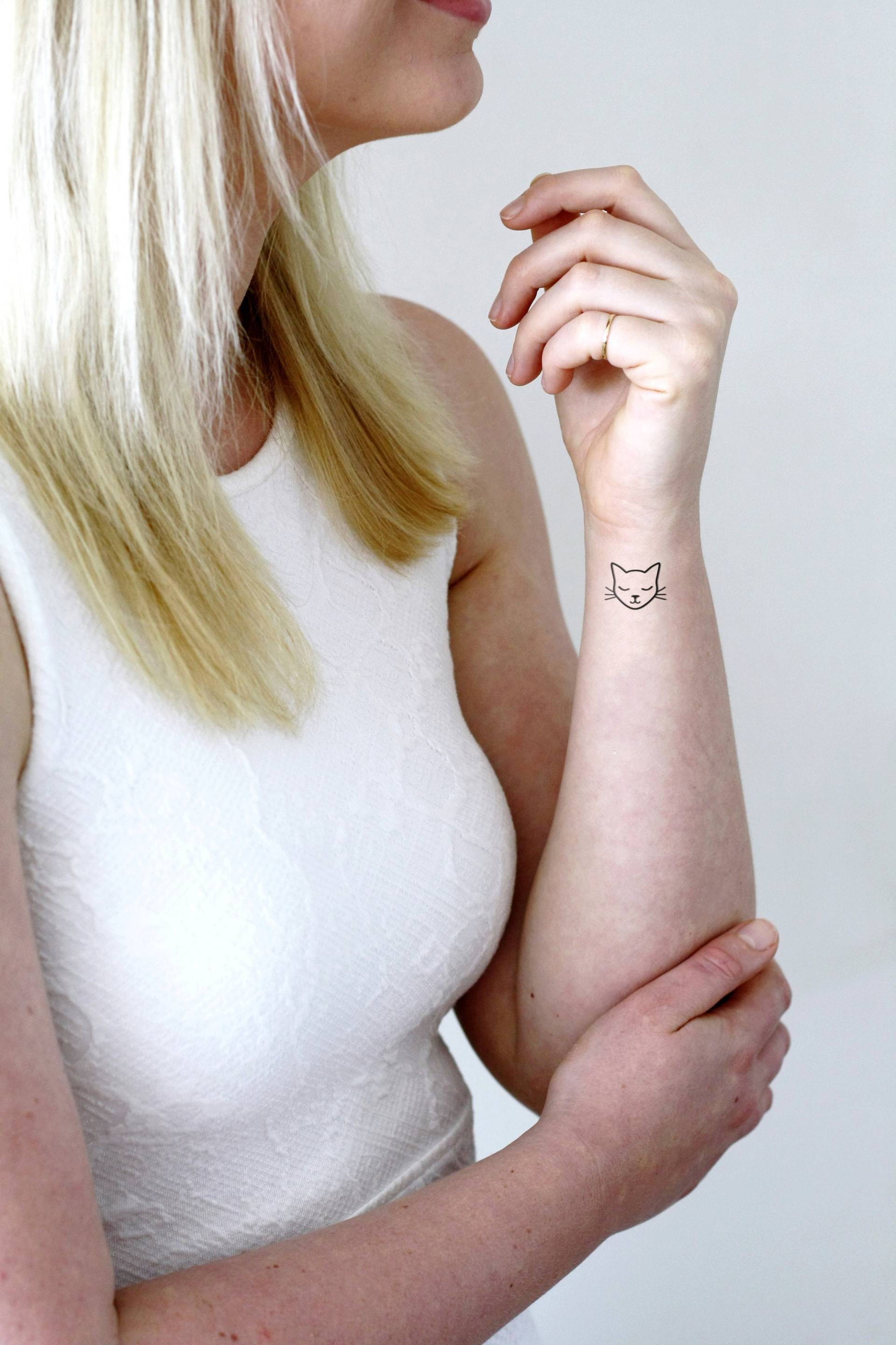 Süßes Katzen Gesicht Temporäres Tattoo Set | Katze Dame Geschenkidee Schmuck Geschenk Süßes Katzen Gesicht Temporäres Tattoo Set | Katze Dame Geschenkidee Schmuck Geschenk von Etsy - Tattoorary