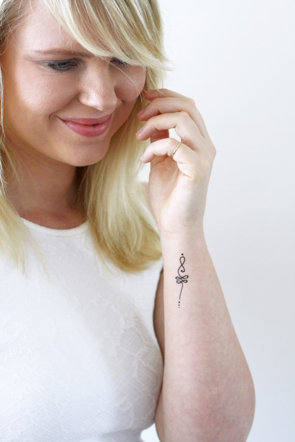 Unalome Temporäres Tattoo Set Von Zwei | Boho Unalome Fake-Tattoo Geschenkidee Geschenk von Etsy - Tattoorary