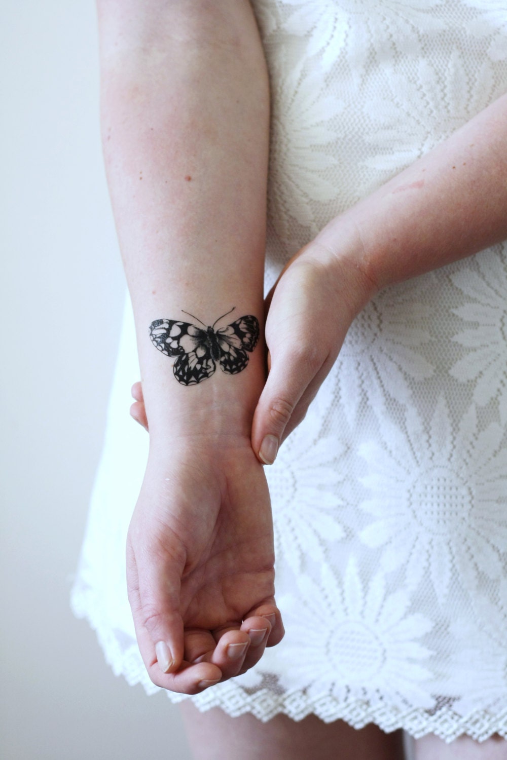 Vintage Schmetterling Temporäres Tattoo | Zubehör Schmuck Boho Boho Geschenk Schönheit Selbstfürsorge von Etsy - Tattoorary