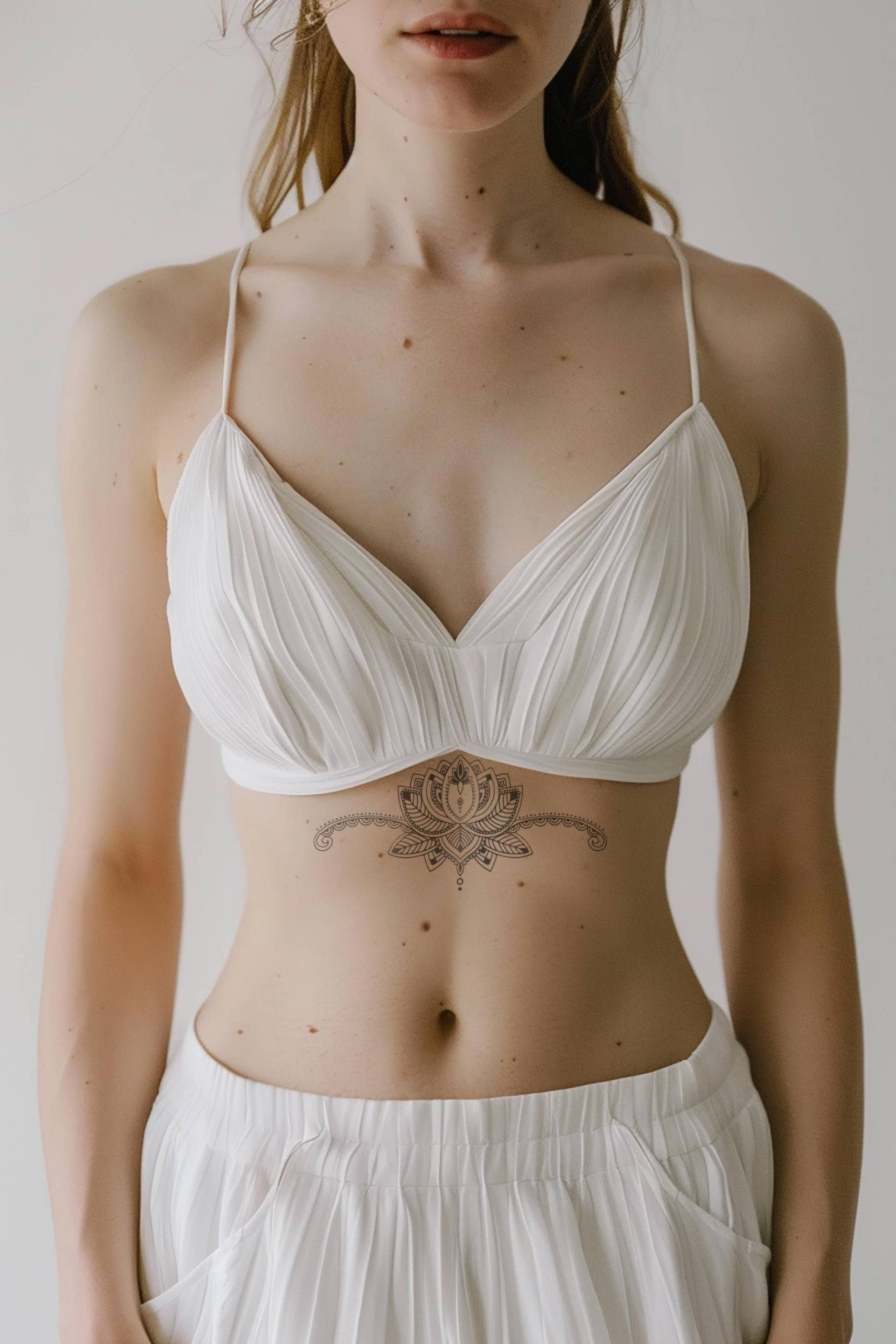 sternum Lotus Temporäres Tattoo | Brustbein Boho Festival Accessoire sternum Lotus Temporäres Tattoo | Brustbein Boho Festival Accessoire von Etsy - Tattoorary