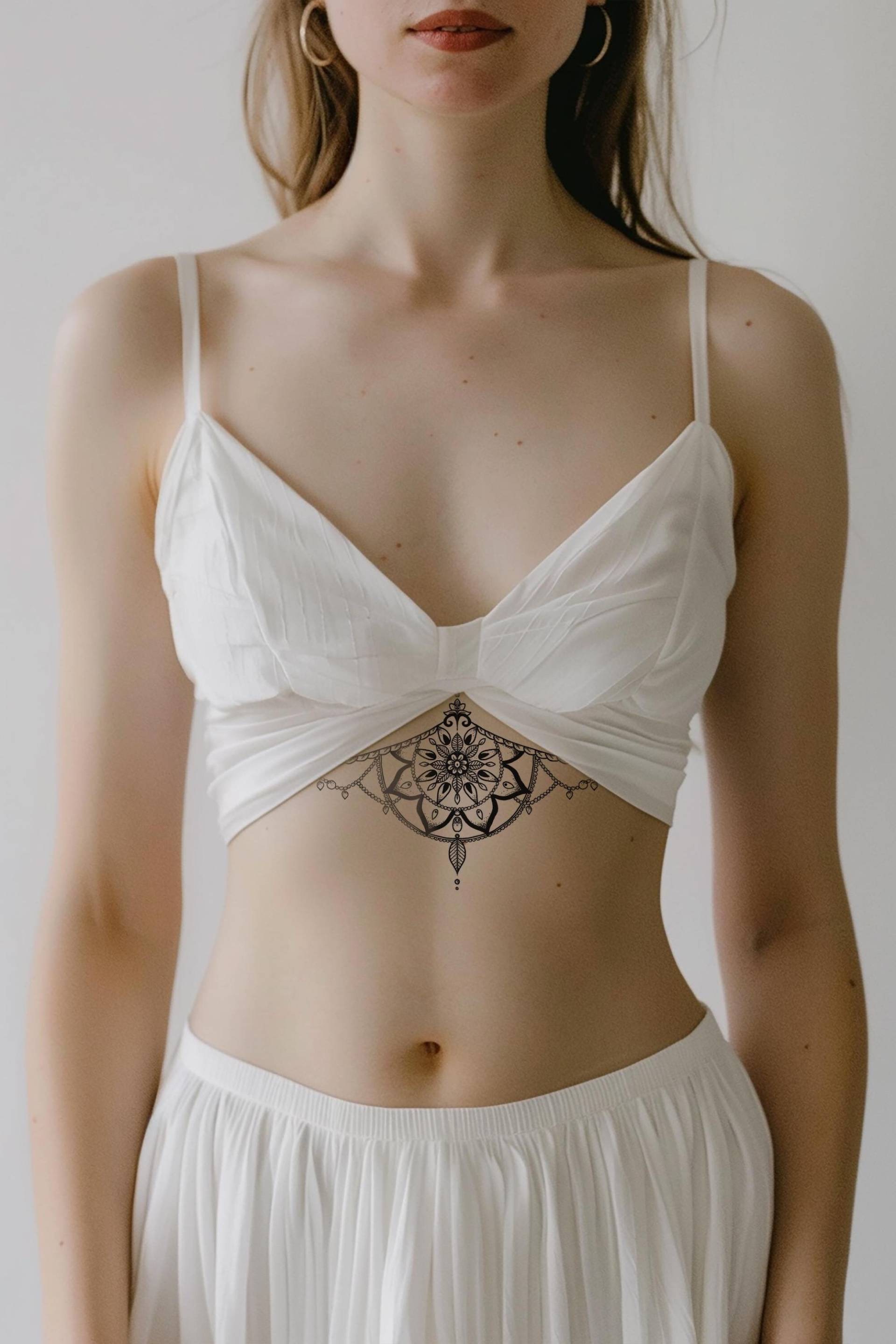 sternum Mandala Temporäres Tattoo | Brustbein Boho Festival Zubehör sternum Mandala Temporäres Tattoo | Brustbein Boho Festival Zubehör von Etsy - Tattoorary