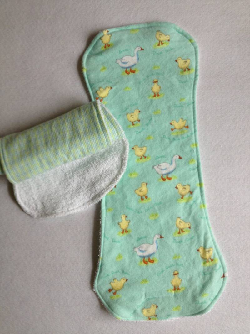 Spucktücher Für Baby - 2Er-Set, Ente, Gans Aus Baumwolle Flanell, Aqua Grün Karierte Burpies, Geschenk Neue Eltern, Jungen von Etsy - TeddyBoyStyle