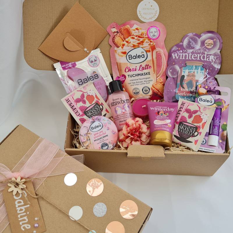 Wellness Geschenkbox Für Frauen/Geburtstagskiste Geschenk Zu Weihnachten Freundin Entspannungsbox 37 von Etsy - Tedemma