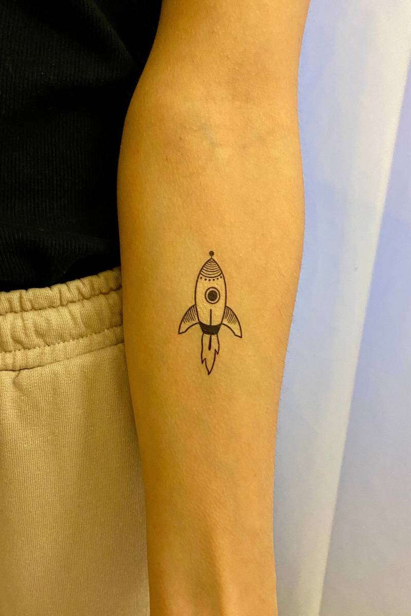 Rakete Temporäres Tattoo | 2Er Set von Etsy - TemporaryTattooInc