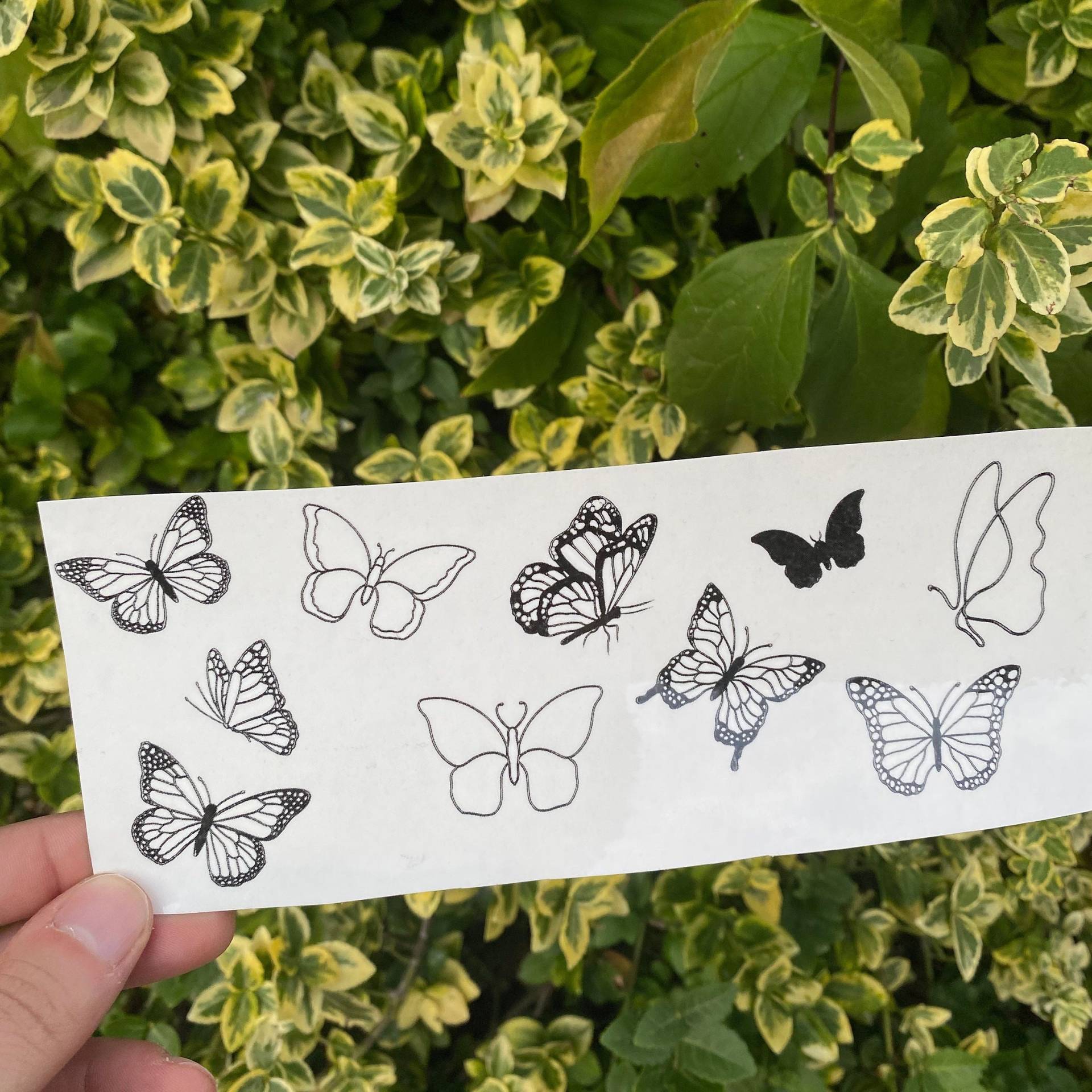 Schmetterling Temporäres Tattoo/Kleiner Fake von Etsy - TemporaryTattooInc