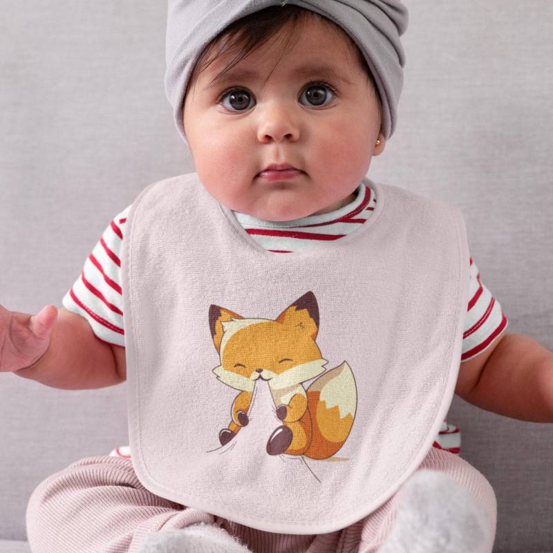 Verspielter Fuchs - Bio Baby Lätzchen Niedlicher von Etsy - Textilzaubercom